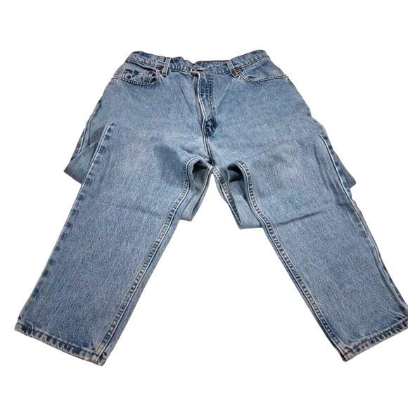 VTG Levis Jeans Womens Blue 551 Relaxed Tapered Mom Made in USA 90s See Pics - Picture 1 of 9